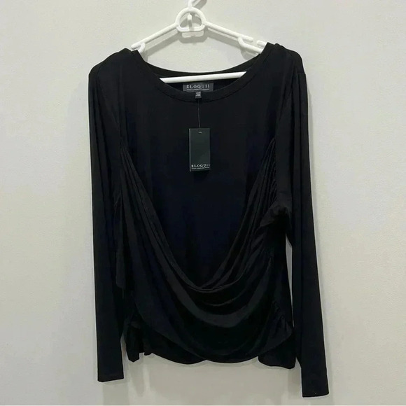 Eloquii Tops - Eloquii Blouse Draped Front 22/24
